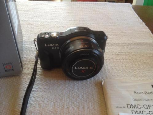 PANASONIC LUMIX GF3 K(ZWART) DIG. COMPACTCAMERA •FULL SET•, Audio, Tv en Foto, Fotocamera's Digitaal, Gebruikt, Compact, Overige Merken