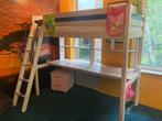 Flexa hoogslaper met bureau incl. ledverlichting en accessoi, Kinderen en Baby's, Kinderkamer | Stapelbedden en Hoogslapers, Ophalen