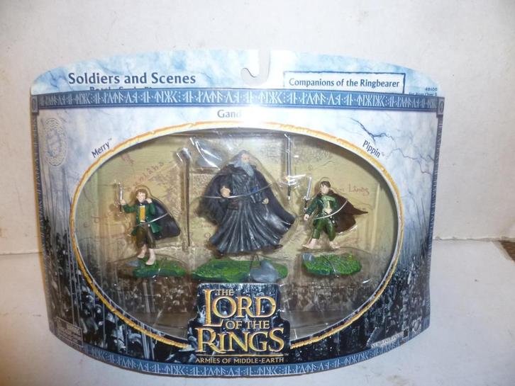 Lord of the Rings Merry Gandalf Pippin figuurtjes film tv, Verzamelen, Lord of the Rings, Nieuw, Actiefiguurtje, Ophalen of Verzenden