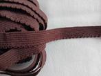 Bruin Elastiek van 1,3 cm. breed, Hobby en Vrije tijd, Naaien en Fournituren, Ophalen of Verzenden, Nieuw, Lint, Band of Elastiek