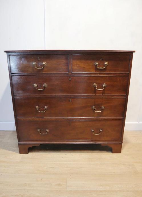 Antieke Engelse ladekast / commode, 18e eeuw, Huis en Inrichting, Kasten | Ladekasten, Gebruikt, 100 tot 150 cm, 25 tot 50 cm