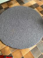 Vilten vloerkleed grijs, Ophalen, 100 tot 150 cm, Rond, Zo goed als nieuw