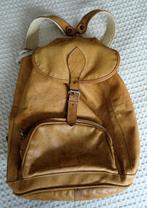 Leren rugzak camelbruin, Ophalen of Verzenden, Gebruikt, 25 tot 40 cm
