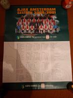 Ajax Amsterdam Seizoen 2000/2001 Poster, Verzenden, Zo goed als nieuw, Ajax, Poster, Plaatje of Sticker