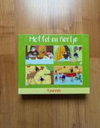Moffel en piertje puzzels 4 in 1 puzzel, Ophalen of Verzenden, Meer dan 50 stukjes, Zo goed als nieuw, 6 jaar of ouder