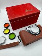 Leitz Leica III F met Elmar 5cm f3.5 red word, Ophalen of Verzenden, Gebruikt, Spiegelreflex, Leica