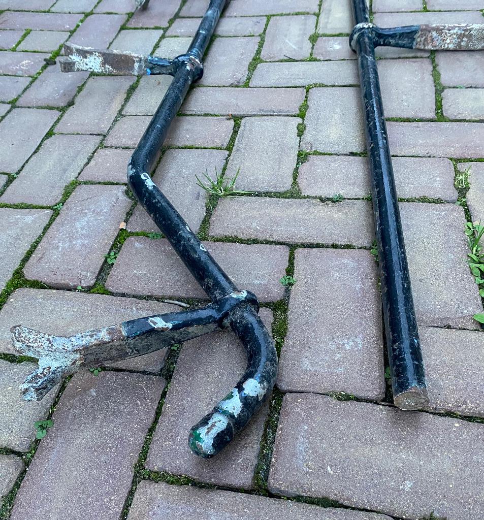 Smeedijzeren trapleuning  afkomstig uit een klooster, Ophalen, Gebruikt, Trap, 2 tot 4 meter