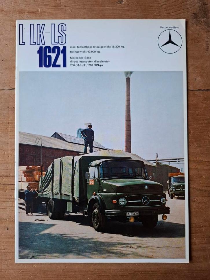 Mercedes-Benz 1621 vrachtwagenbrochure - 1973, Boeken, Auto's | Folders en Tijdschriften, Zo goed als nieuw, Mercedes, Ophalen of Verzenden
