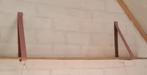Leren oudroze plankdragers, Huis en Inrichting, Woonaccessoires | Wandplanken en Boekenplanken, Ophalen of Verzenden, Zo goed als nieuw