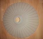 Glazen plissé lampenkap, Ophalen, Wit, Rond, Zo goed als nieuw