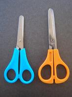 Kinder schaar, kinderschaartje, blauw + oranje; staal, Ophalen of Verzenden, Gebruikt, Knutselen