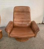 Twee vintage nek leren De Sede model DS-50 lounge fauteuils, Huis en Inrichting, Fauteuils, Ophalen of Verzenden