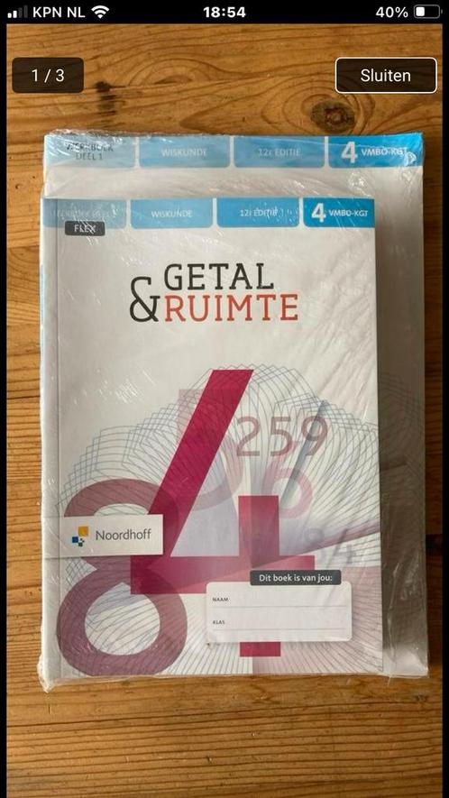 NIEUW! 3 boekenpakket Wiskunde  4 VMBO Getal&Ruimte, Boeken, Schoolboeken, Nieuw, VMBO, Ophalen of Verzenden