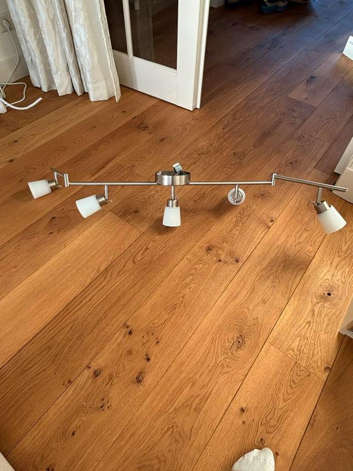 Plafondlamp Tidig Ikea met Spots, Huis en Inrichting, Lampen | Plafondlampen, Zo goed als nieuw, Glas, Ophalen of Verzenden