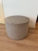 Ronde poef, stof, licht grijs, Ophalen, Zo goed als nieuw, Stof, 50 tot 75 cm