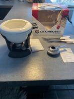 LE CREUSET fonduestel vintage, originele jaren 70, Ophalen of Verzenden, Zo goed als nieuw, Brander, Fondueset