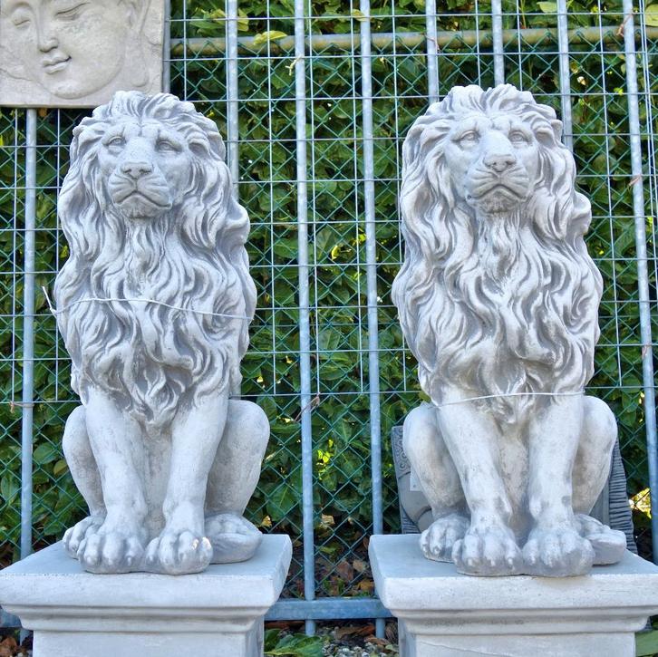 Leeuwen van beton tuinbeeld leeuw, Tuin en Terras, Tuinbeelden, Nieuw, Dierenbeeld, Beton, Ophalen