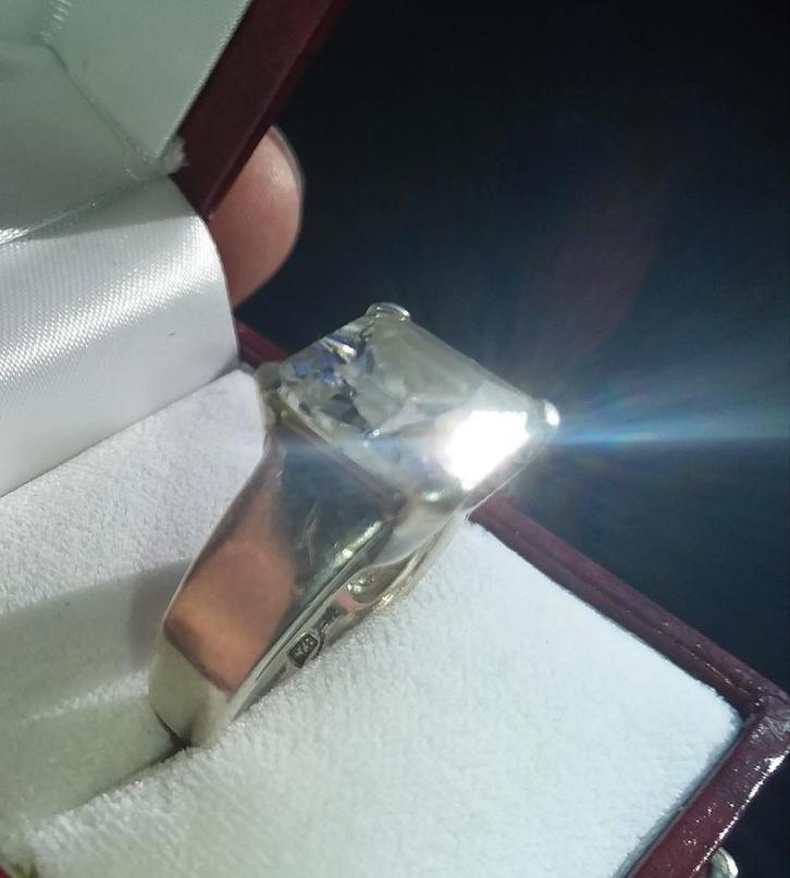 Geërfd. Oude chique Ring., Sieraden, Tassen en Uiterlijk, Ringen, Nieuw, Dame, Zilver, Zilver, Verzenden