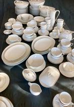 Servies Larissa A D Copier,Eschenbach wit zilver 130 dlg., Antiek en Kunst, Ophalen