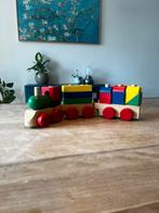 Simply for kids: Kleurrijke houten stapeltrein, Ophalen of Verzenden, Gebruikt, Duw- of Trekspeelgoed