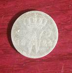 25 cents 1824, Postzegels en Munten, Munten | Nederland, Zilver, Ophalen of Verzenden, Koning Willem II, 25 cent