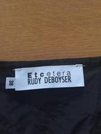 C74  Rudy Deboyer: zwart fluwelen rok rokje Maat 38=M, Rudy Deboyer, Maat 38/40 (M), Ophalen of Verzenden, Onder de knie