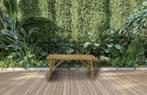 Bamboe tuinbank 120 cm - 2 persoons, Ophalen of Verzenden, Nieuw, Overige materialen