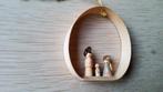 Oude retro mini kerststalletje 5 cm hoog Maria, Jezus, Jozef, Ophalen of Verzenden