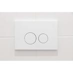 2x Geberit bedieningsplaat - Glans Wit, Ophalen of Verzenden, Gebruikt, Toilet