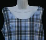 Jurk ruitpatroon blauw, Ophalen of Verzenden, Zo goed als nieuw, Maat 38/40 (M), Blauw