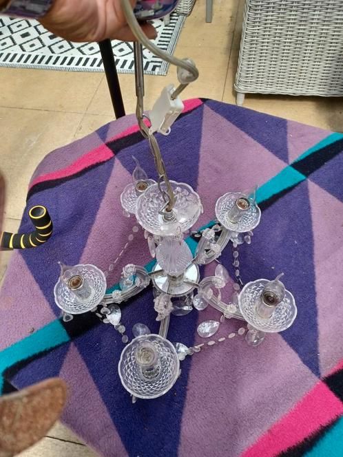 Hanglamp  kroonluchter  kunststof  kwantum  3,50€, Huis en Inrichting, Lampen | Hanglampen, Minder dan 50 cm, Kunststof, Ophalen of Verzenden