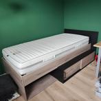 Ledikant + Eastborn Q-4600 Matras 200x90cm. Zie omschrijving, Ophalen, 90 cm, Eenpersoons, Beige