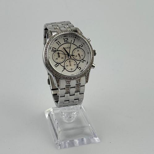 Guess Steel Dameshorloge met Diamanten, Sieraden, Tassen en Uiterlijk, Horloges | Dames, Zo goed als nieuw