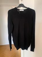 Heren trui met v hals en lange mouw, Maat 52/54 (L), Knit Society, Zwart, Ophalen of Verzenden