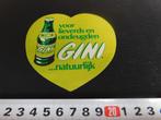 stickers voor lieverds en ondeugden GINI natuurlijk Frisdran, Verzamelen, Ophalen, Zo goed als nieuw