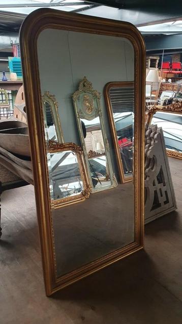FRANSE BROCANTE BAROK SPIEGEL 90X173 CM beschikbaar voor biedingen