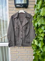 Bianca jasje | blazer | bruin visgraat | maat 46, Bianca, Bruin, Maat 46/48 (XL) of groter, Ophalen of Verzenden