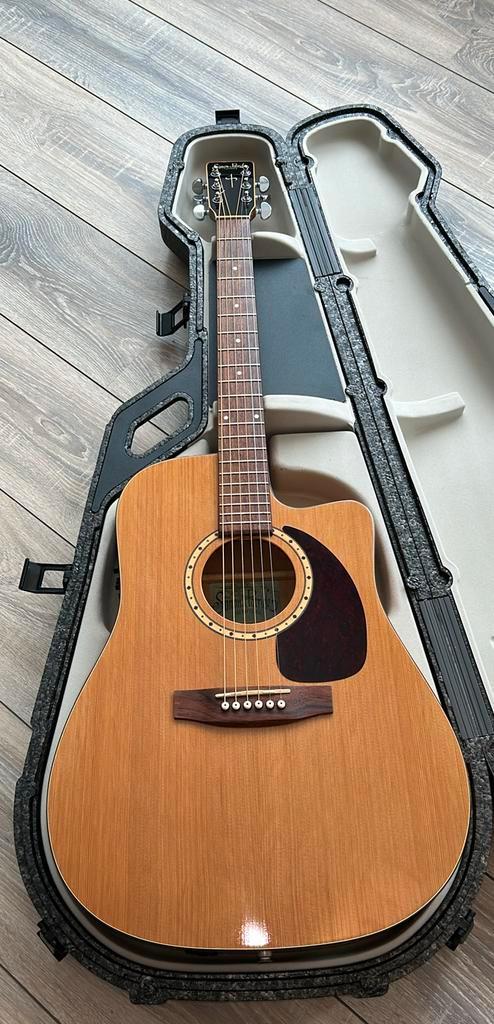 Simon & Patrick Western gitaar met koffer, Muziek en Instrumenten, Snaarinstrumenten | Gitaren | Akoestisch, Zo goed als nieuw