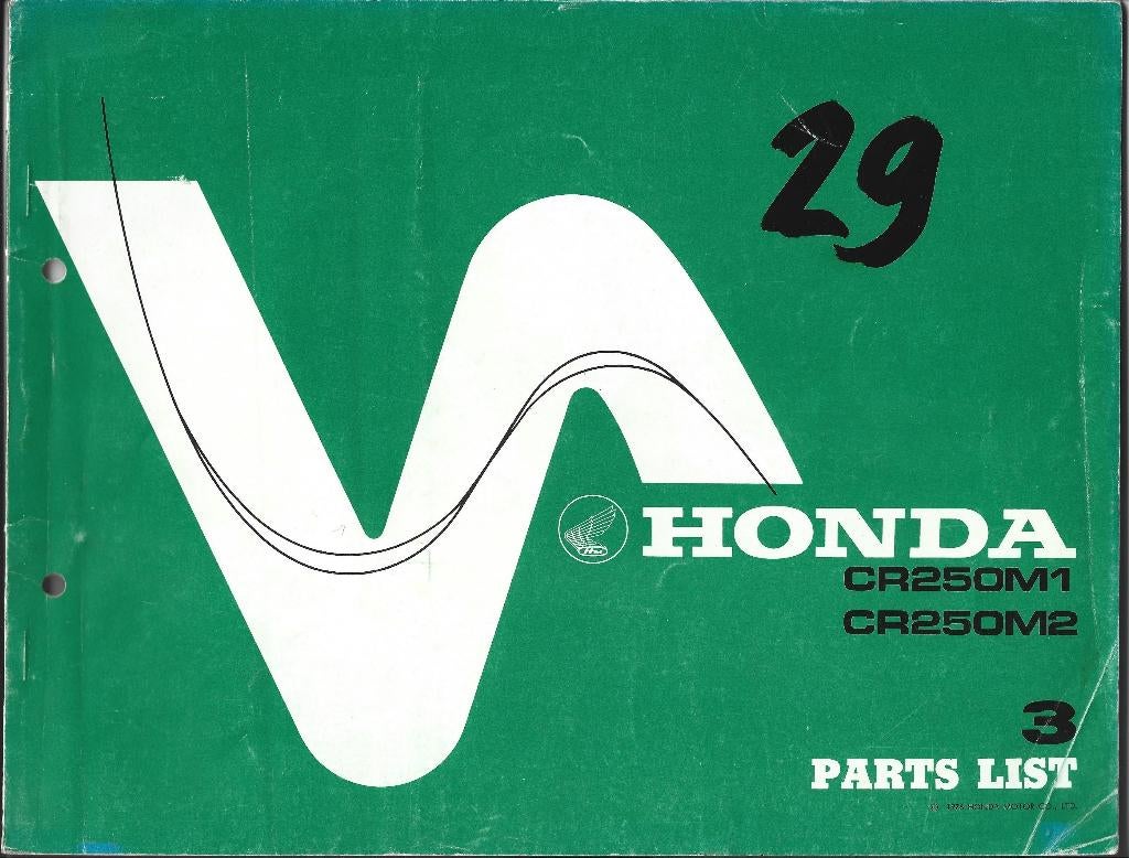 Honda CR250 M1 CR250 M2 parts list (064v), Ophalen of Verzenden, Honda