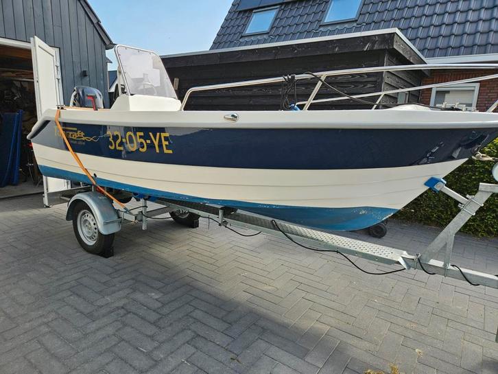 Consoleboot Topcraft millennium edition!!, Watersport en Boten, Vis- en Consoleboten, Gebruikt, 30 tot 50 pk, 3 tot 6 meter, Benzine