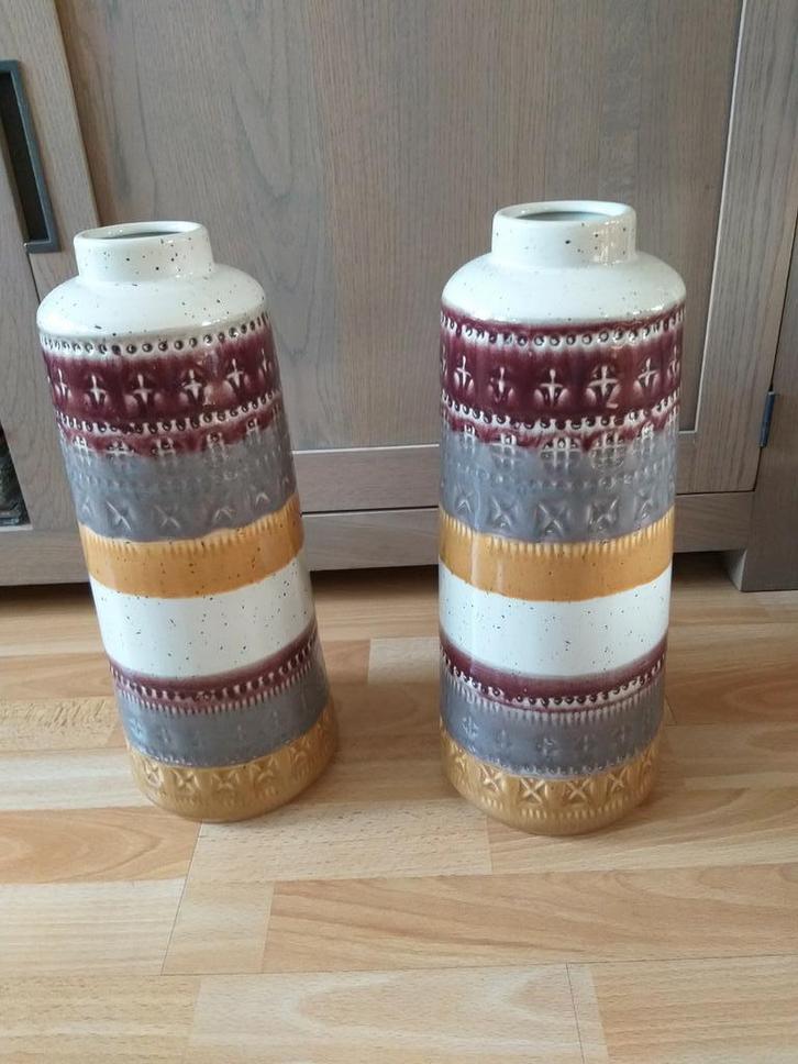 Vazen, Huis en Inrichting, Woonaccessoires | Vazen, Zo goed als nieuw, Overige kleuren, Minder dan 50 cm, Aardewerk of Porselein