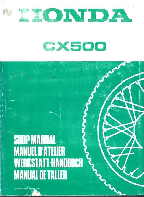 Honda CX500 shop manual (1839z) motor, Motoren, Handleidingen en Instructieboekjes, Honda, Verzenden
