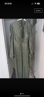 Abiye avondjurk groen, Galajurk, Maat 46/48 (XL) of groter, Ophalen of Verzenden, Zo goed als nieuw