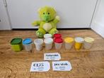 * Tupperware gebruikte mini potjes medicijnpotjes, Ophalen of Verzenden, Gebruikt, Geel, Bak of Kom