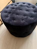 Gebruikte velours poef van Intratuin, Gebruikt, Rond, Ophalen of Verzenden, Stof