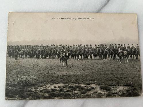 Briefkaart 1900 gelopen veldpost 2 e huzaren eskadron, Verzamelen, Militaria | Algemeen, Landmacht, Foto of Poster, Nederland