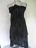 Zwarte off shoulder in lagen jurk van Vero Moda mt S, Vero Moda, Zwart, Ophalen of Verzenden, Zo goed als nieuw