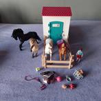 Schleich paarden met stal, Verzamelen, Speelgoed, Ophalen of Verzenden, Zo goed als nieuw