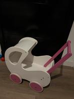 Houten Poppenwagen - Ziet er goed uit!, Kinderen en Baby's, Speelgoed | Poppen, Ophalen of Verzenden, Zo goed als nieuw, Overige typen