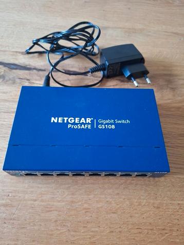 Netgear prosafe gigabit switch ga108 beschikbaar voor biedingen